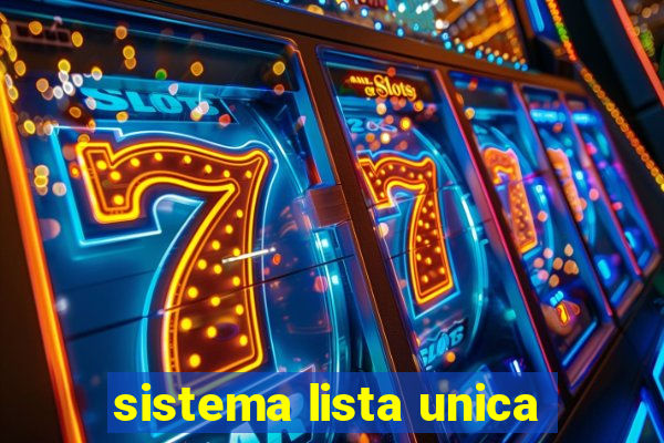 sistema lista unica